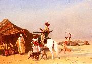 Gustave Boulanger Cest Un Emir oil painting on canvas